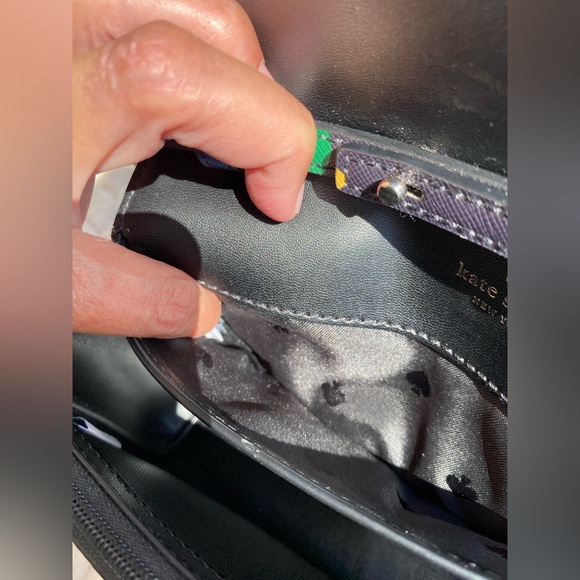 Kate Spade Staci Sailing Floral Small Flap Crossbody in Black Multi - Picture 15 of 16